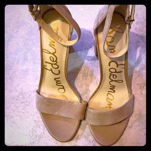 Sam Edelman Nude ankle strap sandals